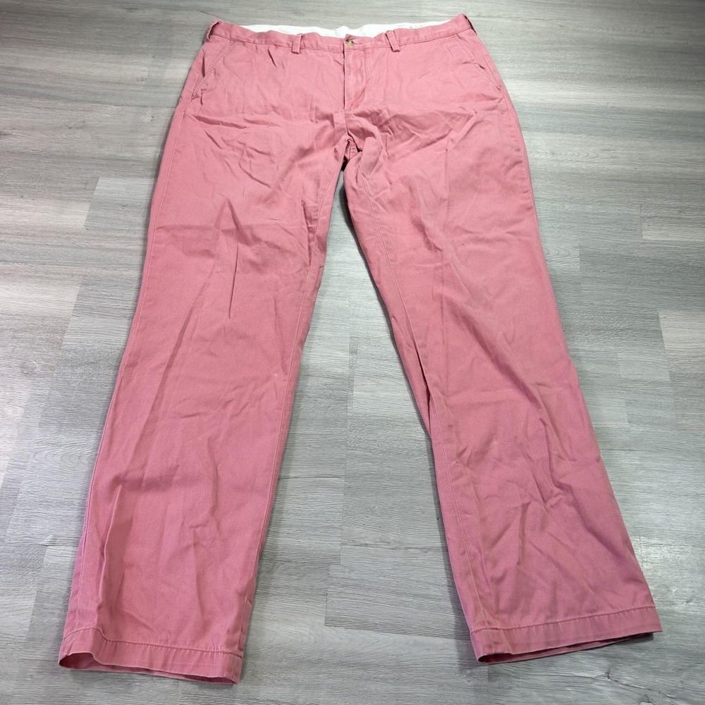 Polo Ralph Lauren Pants Mens 38x34 Pink Cotton Chino Classic Fit Casual Everyday